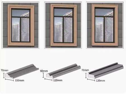 Manufacturer Custom EPS Construction Material Exterior Mouldings Window Cover Exterior Mouldings Exterior Architecture