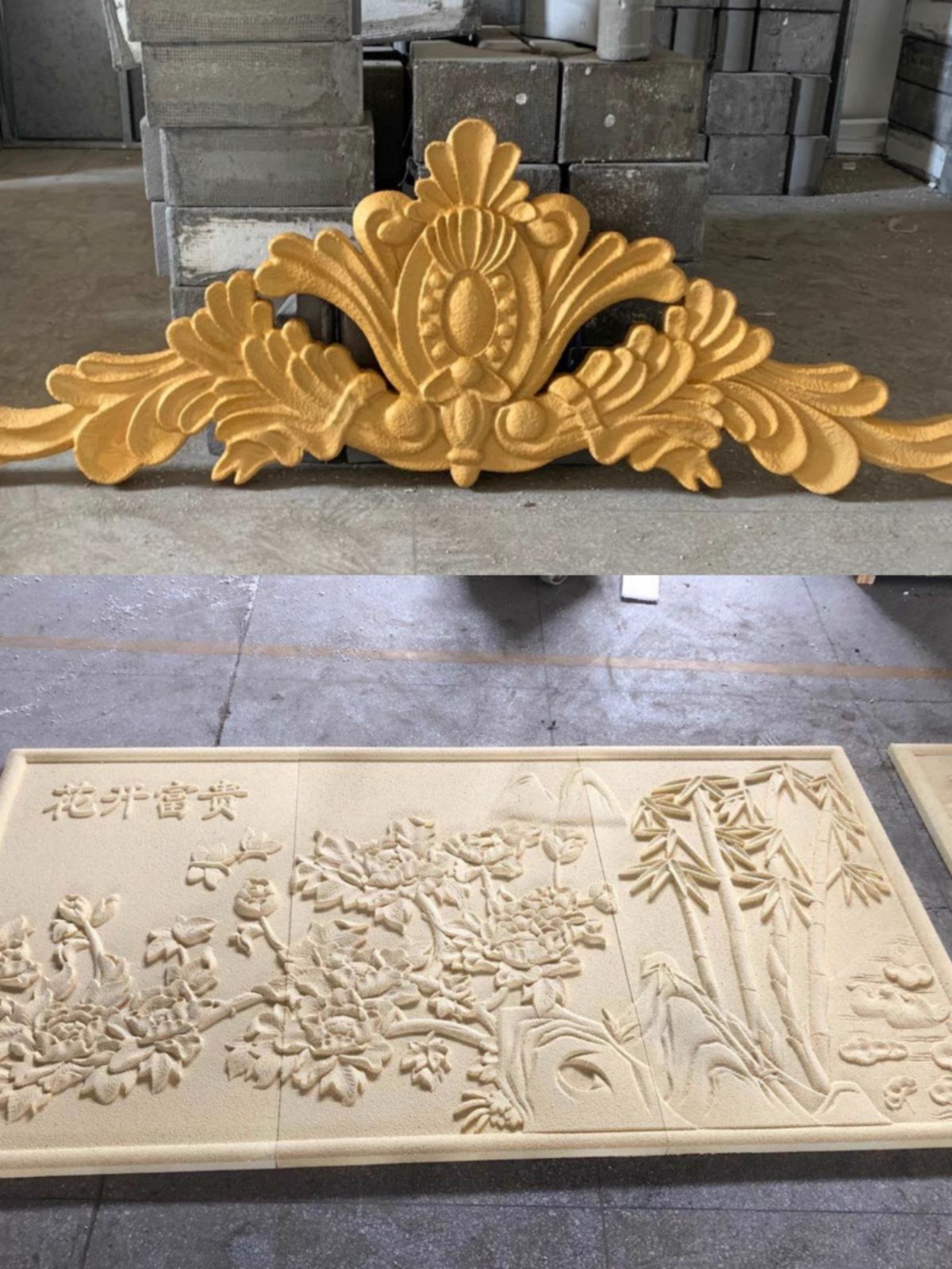 EPS Line Villa Embossed Flower Board, Exterior Wall, European Style Decoration Material