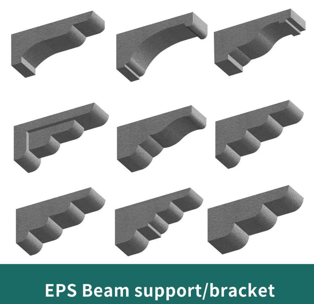 EPS Foam Moulding, External Decoration Material Cornice Line Square Relief Column Plate