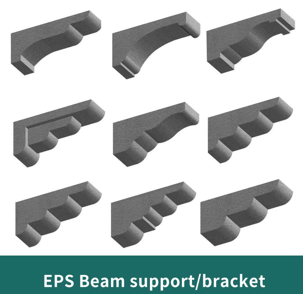 EPS Foam Moulding, External Decoration Material Cornice Line Square Relief Column Plate