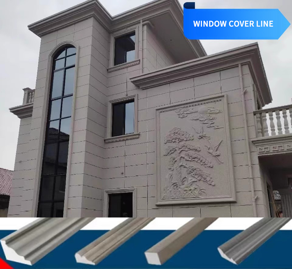 Custom Window Cover Line Door Decoration Material Modeling EPS Waterproof Building Material