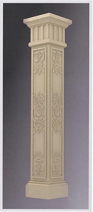 EPS Foam Moulding, External Decoration Material Roman Column, Square Relief Column Plate