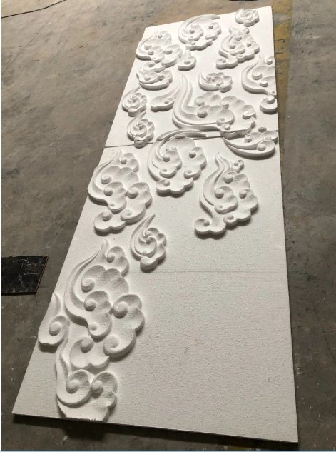 EPS Foam External Wall Decoration Carved Panel, Polystyrene Cheap Wall Decoration Material Custom Manufacturers