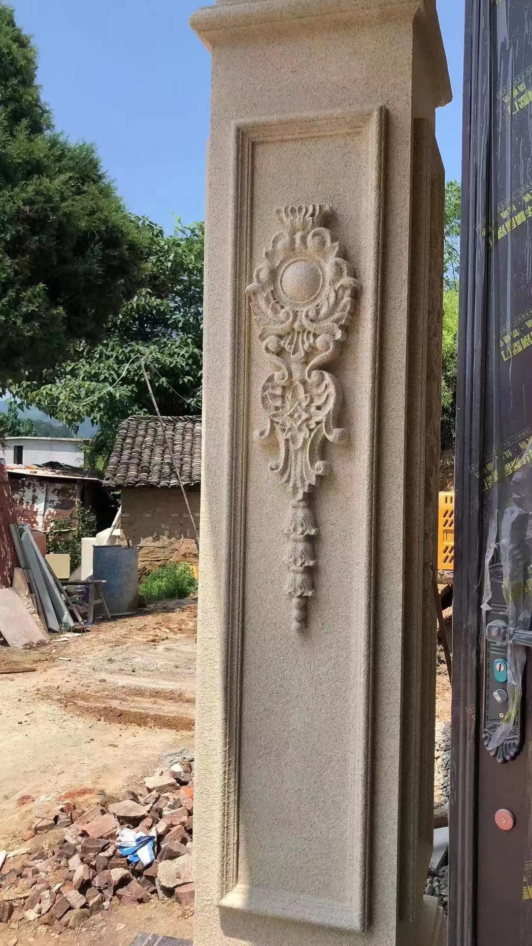 EPS Foam Capstone Exterior Wall Decoration Material European Villa Square Column